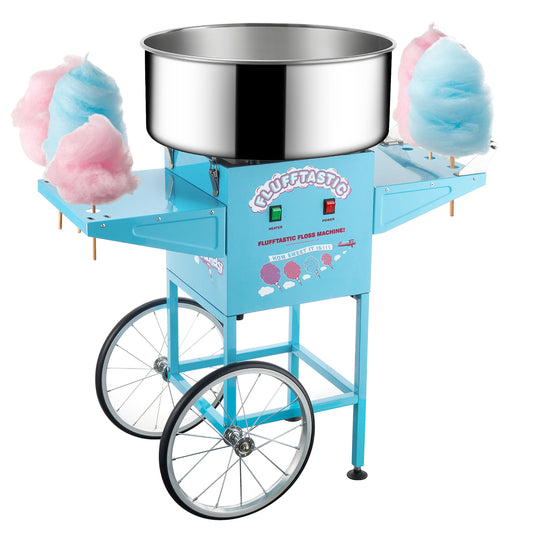 Great Northern Popcorn Blie Floor Cotton candy machine cart ( 1000 -Watt )
