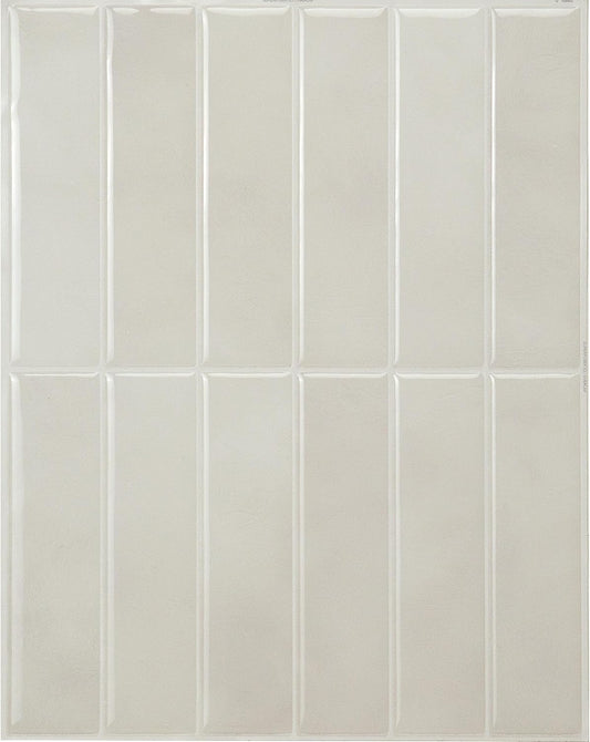 Smart Tiles Peel and Stick Backsplash - 5 Sheets of 11.43" x 9" - 3D Adhesive Peel and Stick Tile Backsplash for Kitchen, Bathroom, Wall Tile