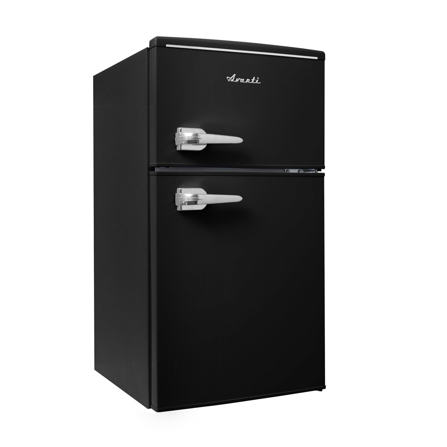 Avanti Retro Series Compact Refrigerator and Freezer, 3.1 cu. ft., in Black (RMRT30X1B-IS)