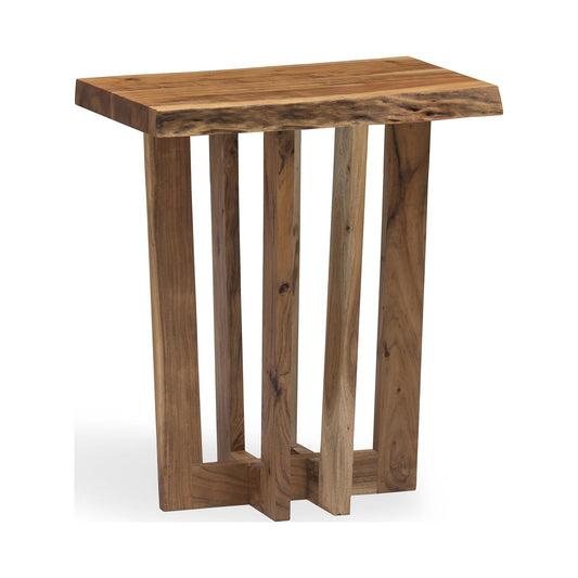 Alaterre Furniture Berkshire Natural Live Edge Wood End Table