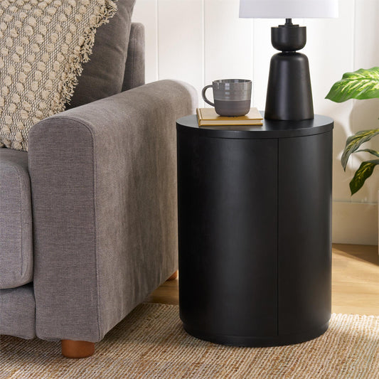 Better Homes & Gardens Miller Drum End Table, Black