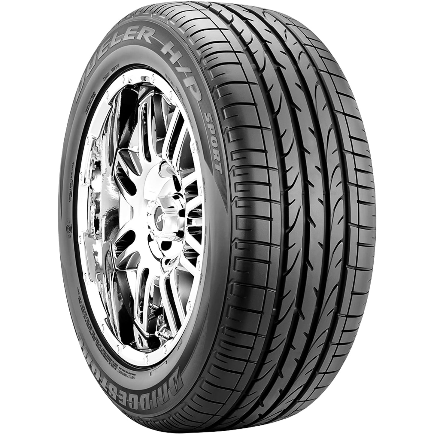 Bridgestone Dueler H/P Sport 235/45R19 95V (MOExtended) Performance Tire Fits: 2013-19 Ford Escape Titanium, 2022-23 Jeep Compass Red