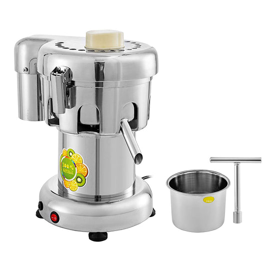 KFFKFF Commercial Juice Extractor Heavy Duty Juicer Aluminum Casting and Stainless Steel Constructed Centrifugal Juice Extractor Juicing both Fruit and Vegetable