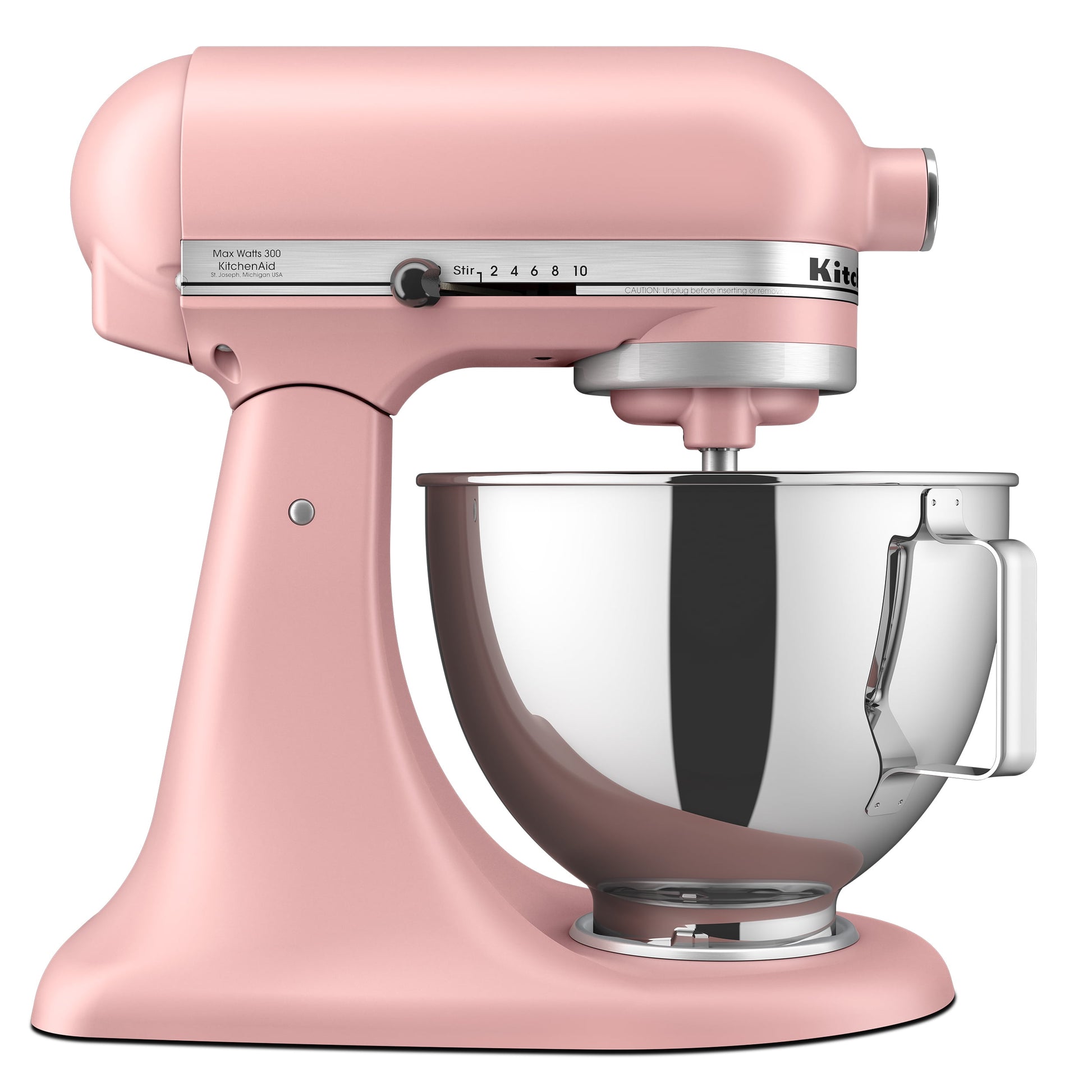 KitchenAid Deluxe Series 4.5 Quart Tilt-Head Stand Mixer with Stainless Bowl, Dried Rose, KSM97DR