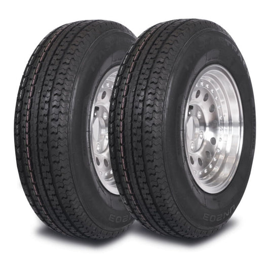 Mastertrack UN203 ST175/80R13 6 Ply 91/87N Load Range C Radial Trailer Tire - ST 175/80/13 175/80R13,Set of 2 (No Wheels)