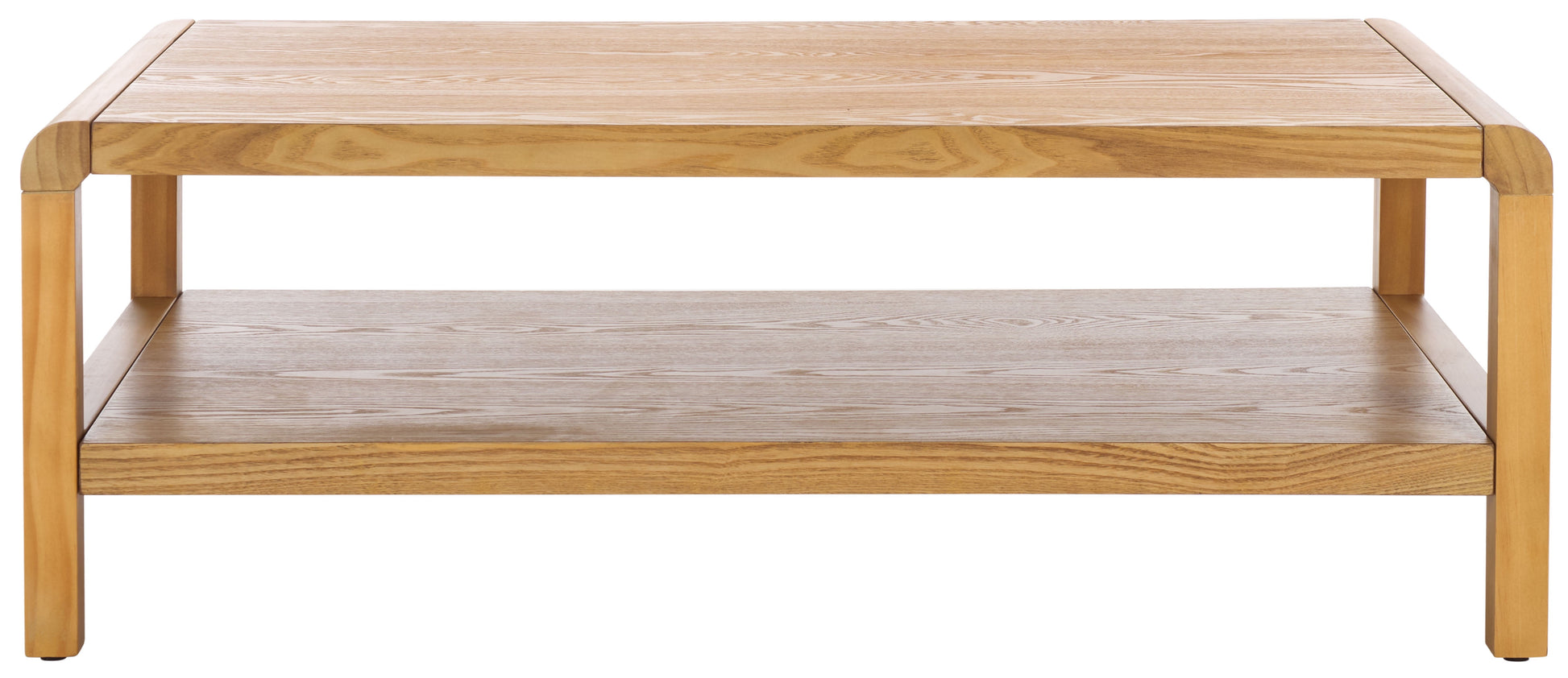 Safavieh Omara Glam 1 Shelf Pine Coffee Table, Natural