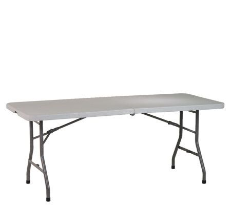 6' Resin Center Fold Table by Office Star