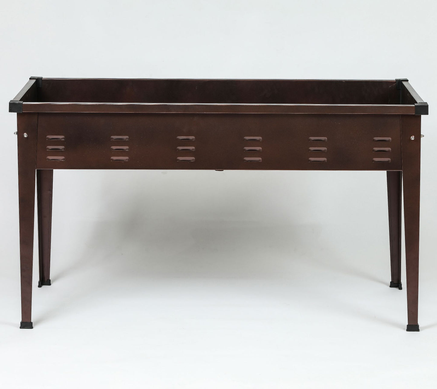 Luxen Home 39.5in Metal Rectangular Raised Gard en Planter