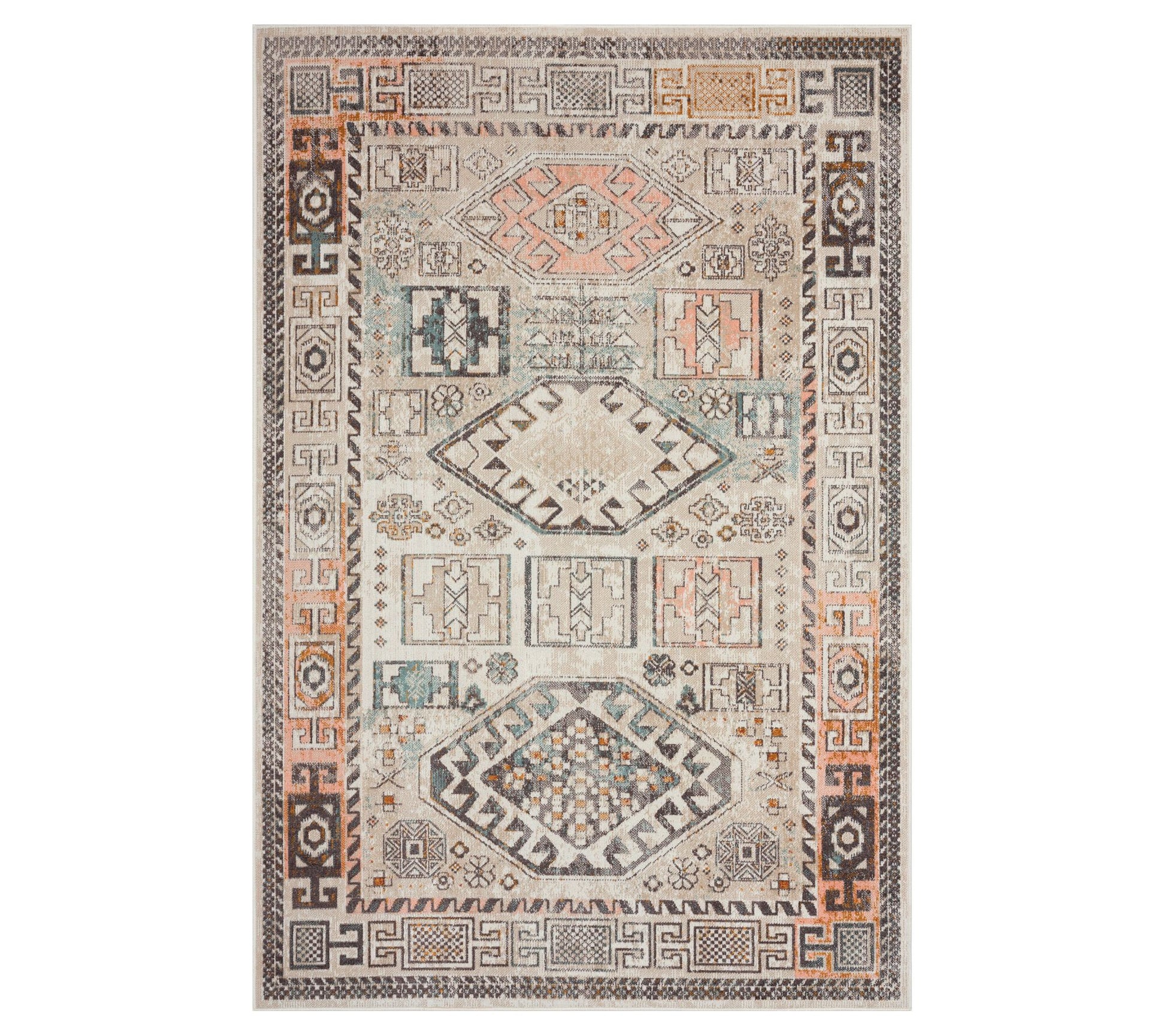 Ox Bay Traditional Southwestern Indoor Outdoor Rug, 7' x 9'