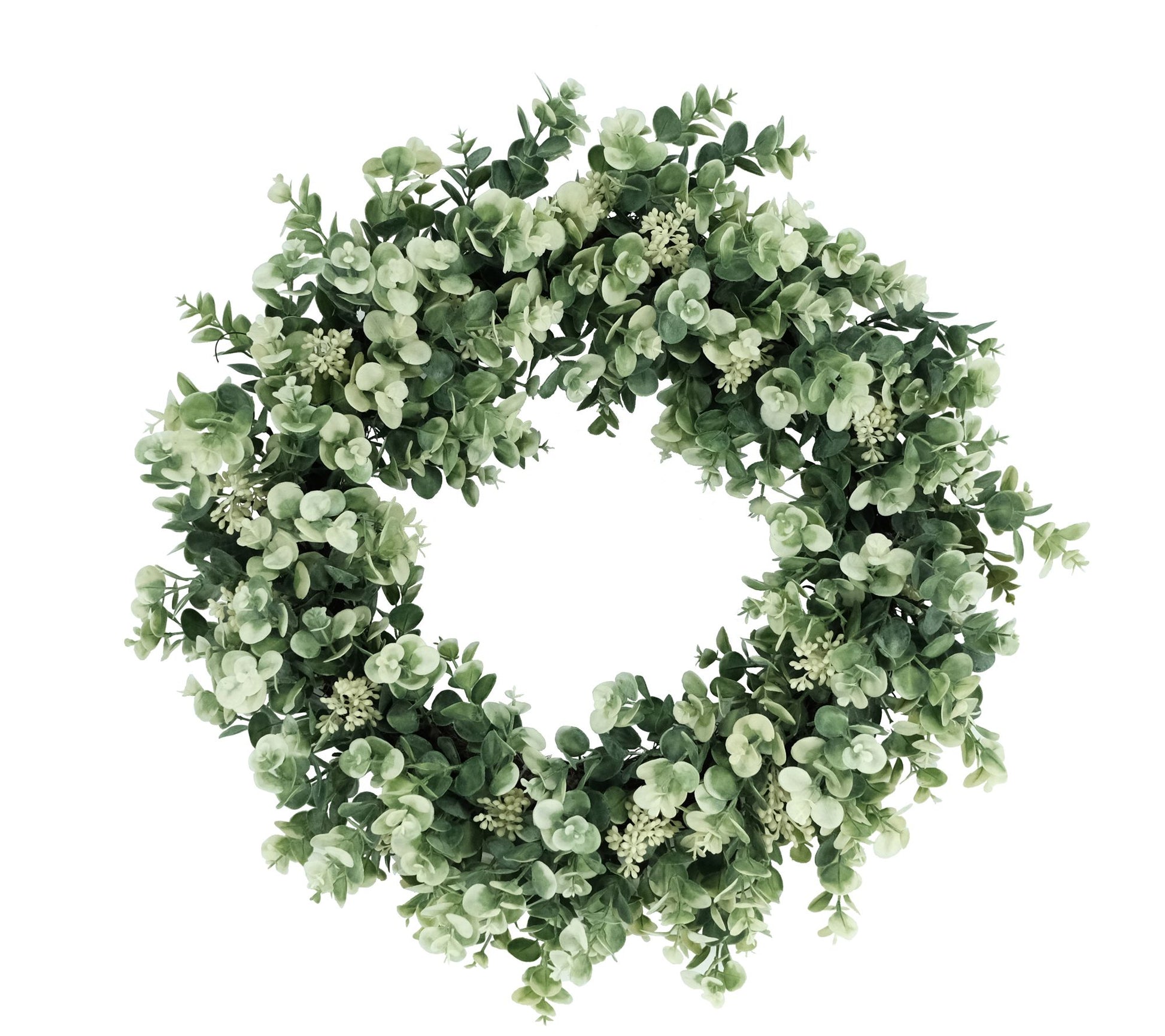 Puleo 30" Lavender/Eucalyptus Floral Spring Wre ath