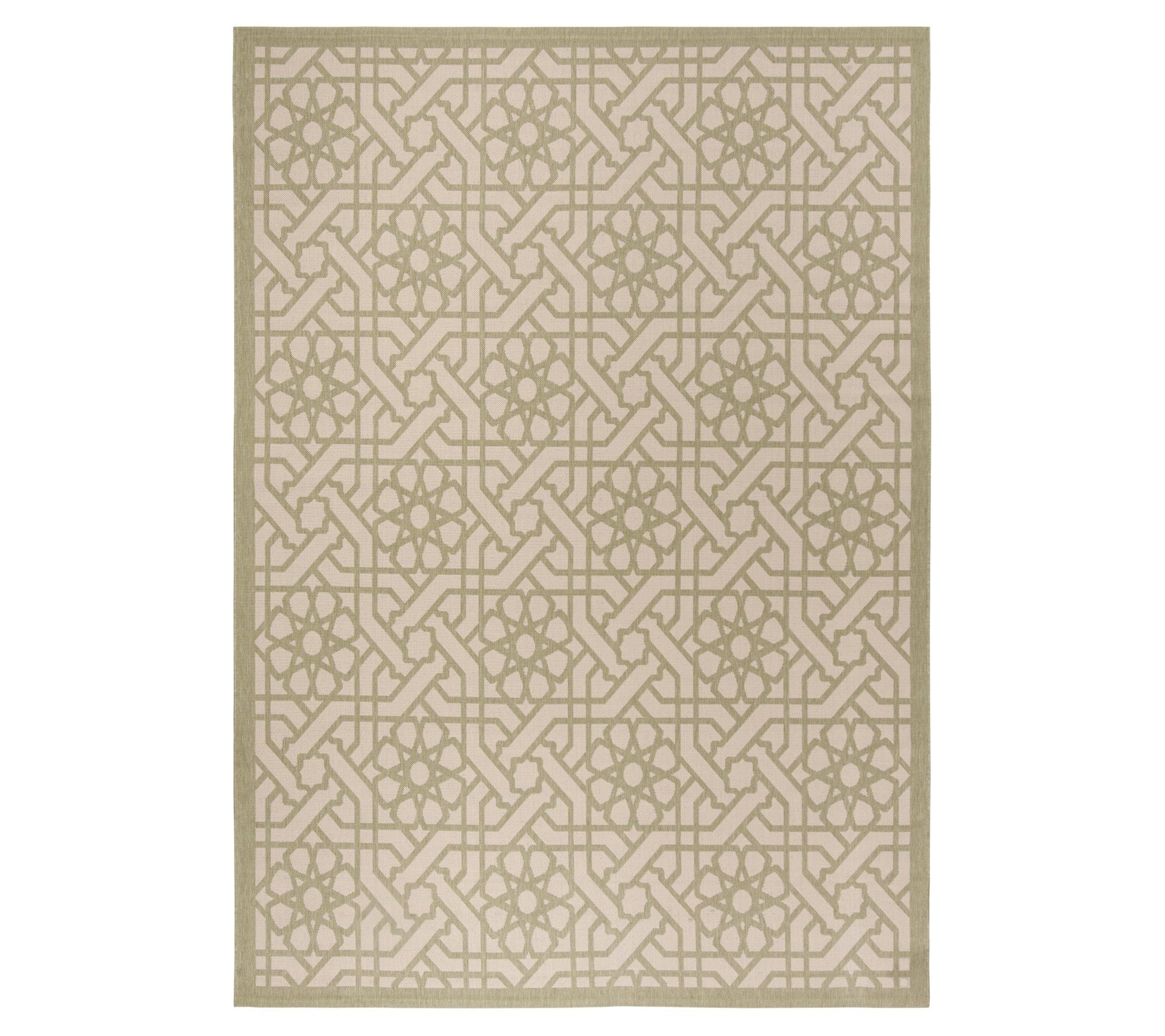 Martha Stewart Outdoor Triumph Lily Pad 5'3" x'7" Rug