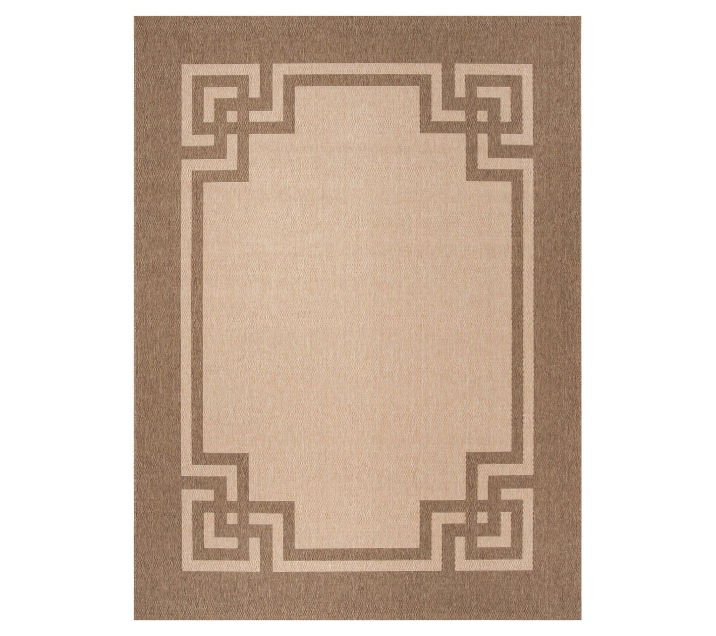 Martha Stewart Outdoor Deco Dark Beige 5'3" x 7'7" Rug