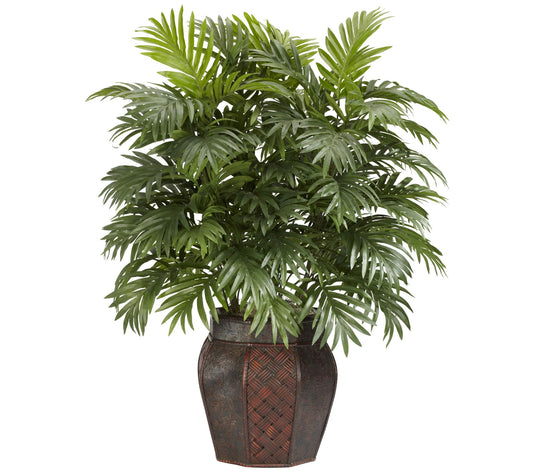 Areca Palm w/Vase Silk Plant