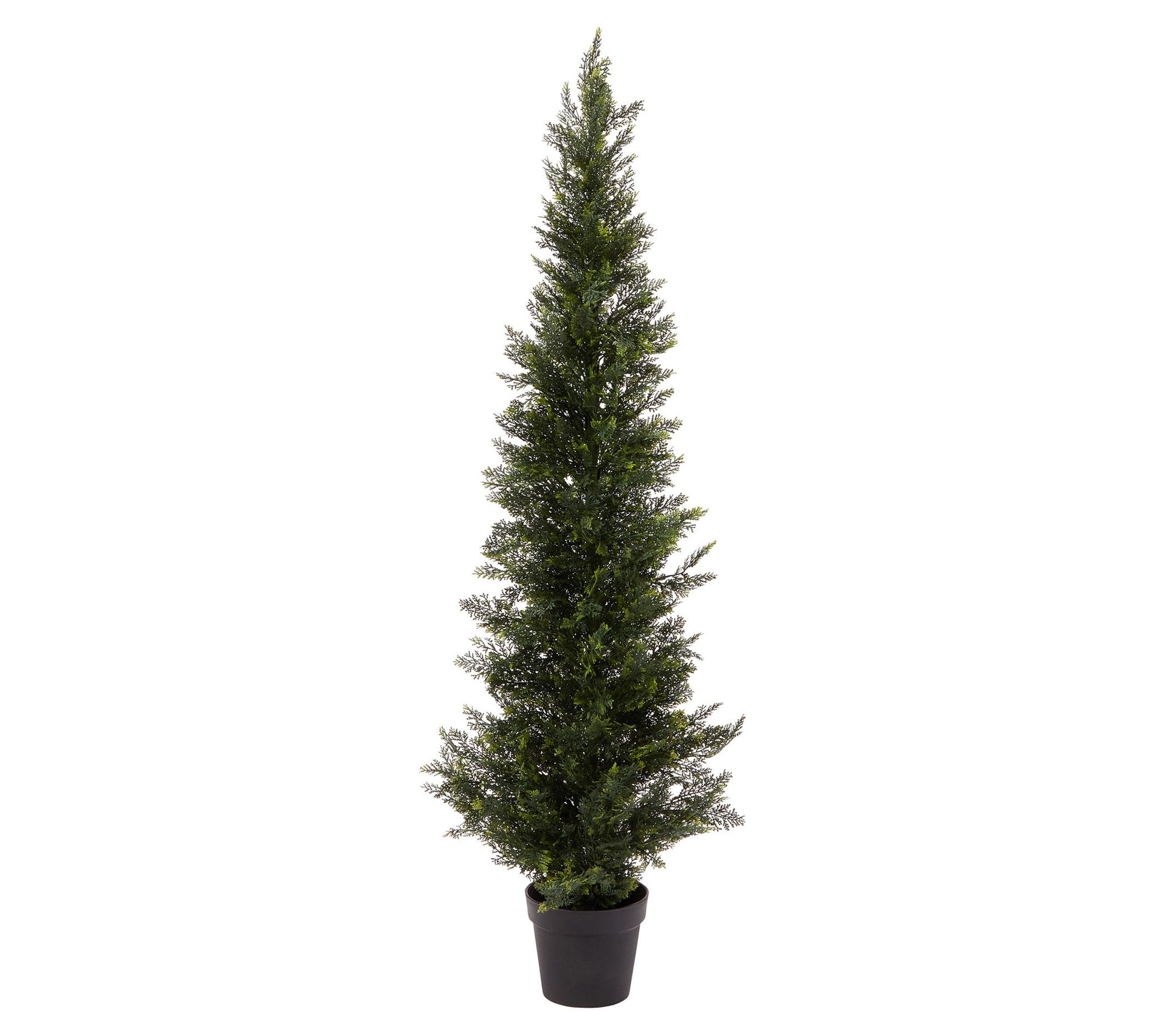 Nature Spring 5-Ft Faux Cedar Potted Topiary Tree