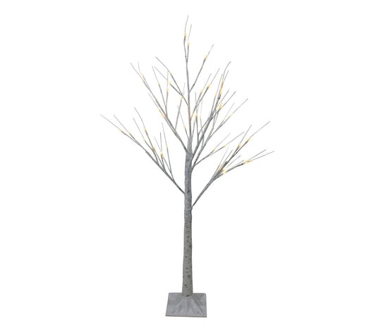 Northlight 4' White Birch Tree Outdoor Decor -hite Lights