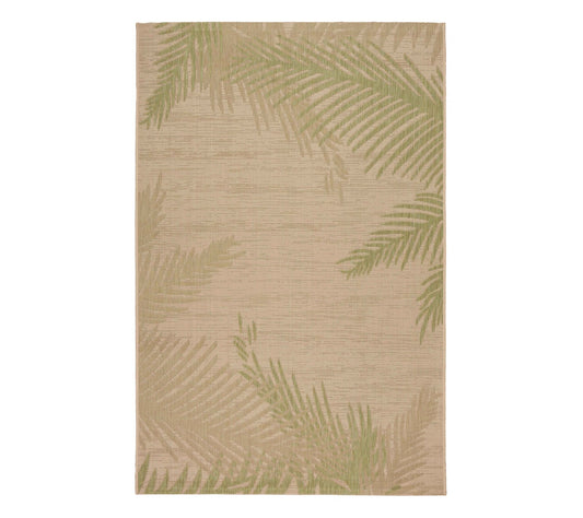 HomeRoots 5' x 7' Green Palms Indoor Outdoor Area Rug