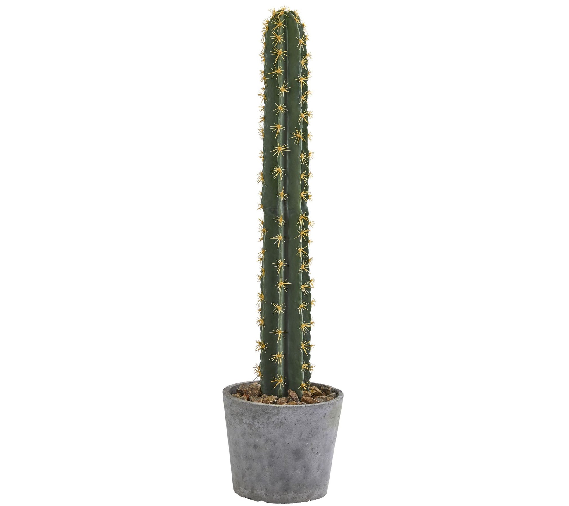 41" Lifelike Cactus in Concrete Planter by Nearly Natural