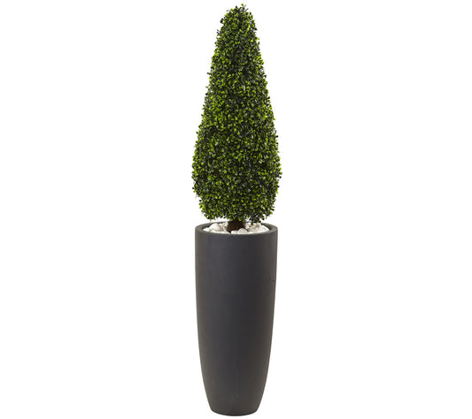 50" Boxwood Topiary Tree with Planter by NearlyNatural