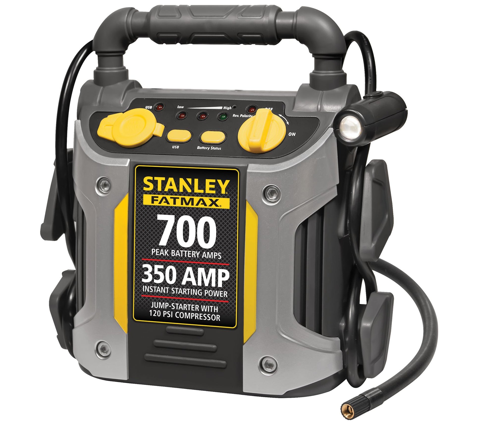Stanley 350 Instant 700 Peak Amp Jump Starter &Air Compressor