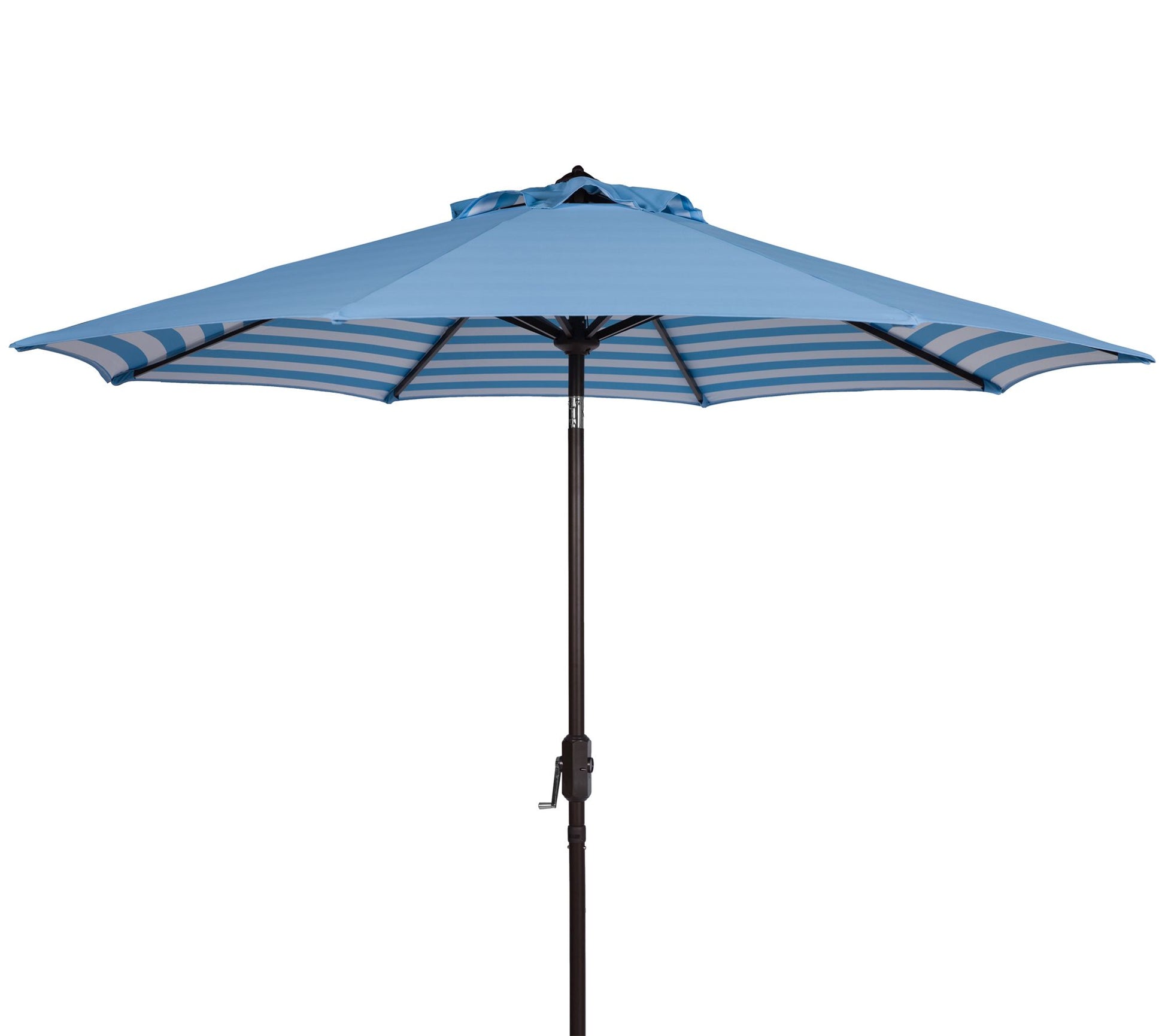Athens Striped 9' Crank Outdoor Auto Tilt Umbrella by Valerie