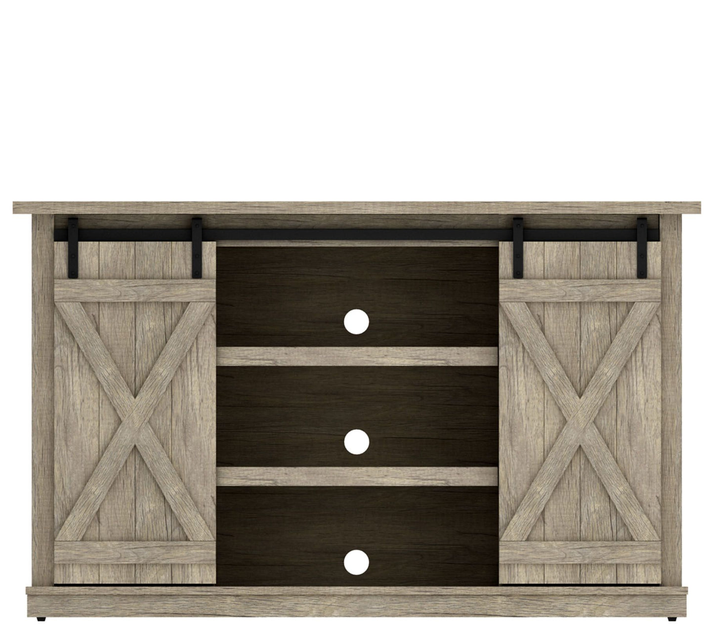 Bell'O Cottonwood TV Stand w/ Barn Doors for TVs up to 60"