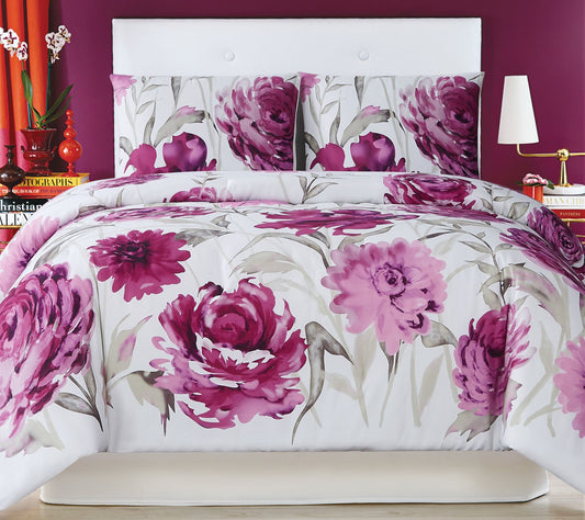 Christian Siriano Remy Floral 3-Piece King Comforter Set