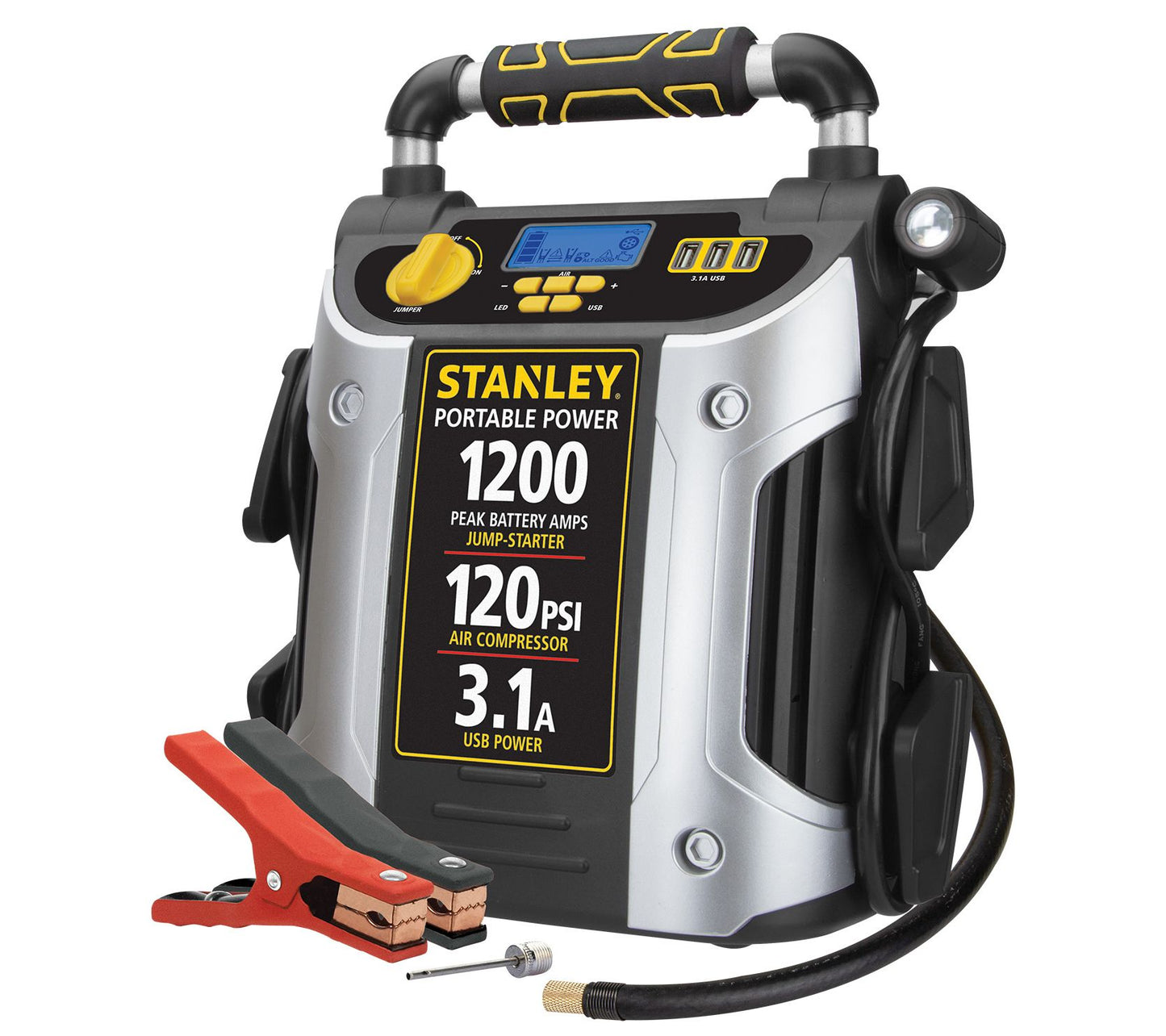 Stanley Power Station 500/1200 Jump Starter/Compressor