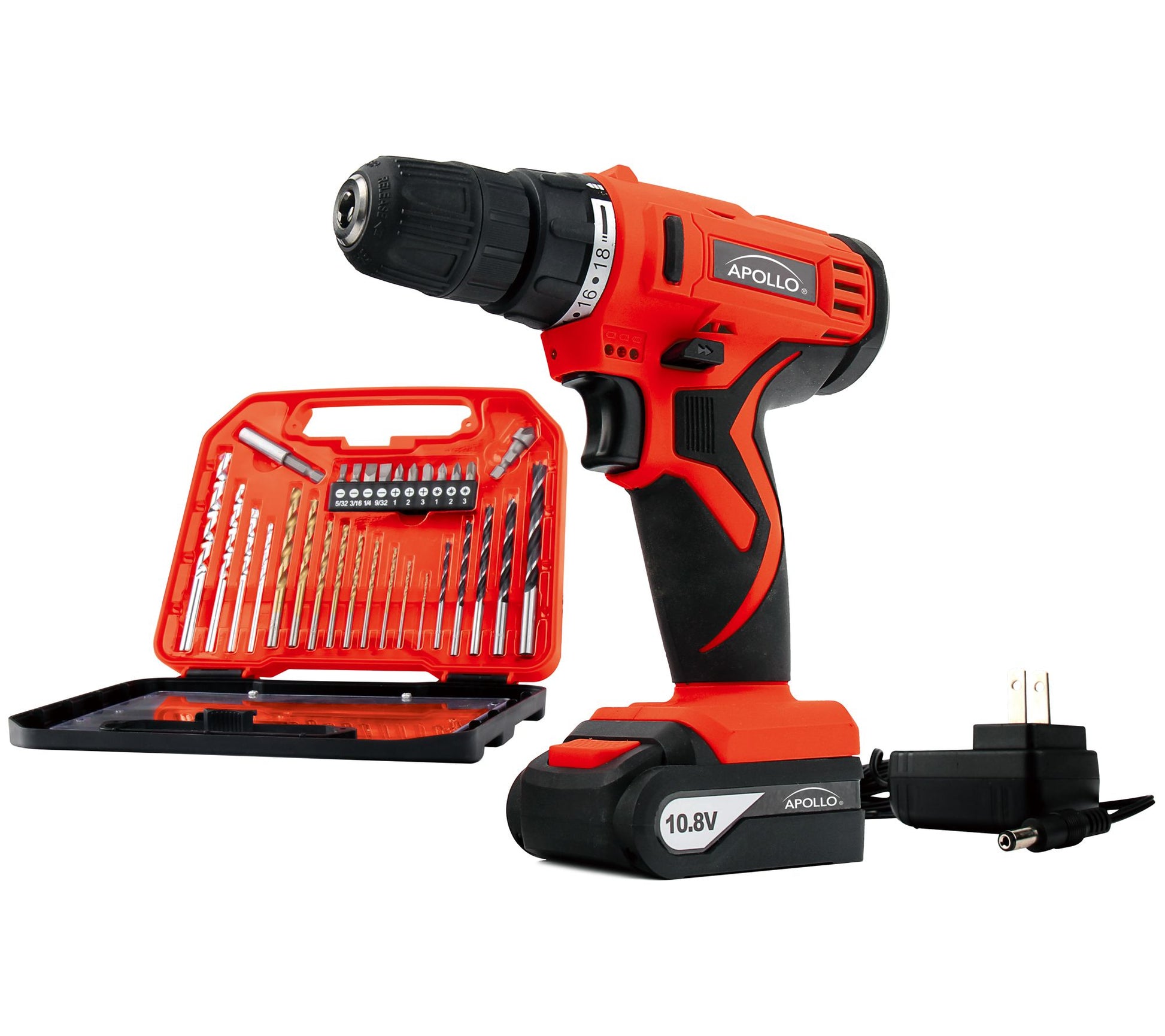 Apollo Tools 10.8 V Li-Ion Drill with 30 Pc BitSet DT4937