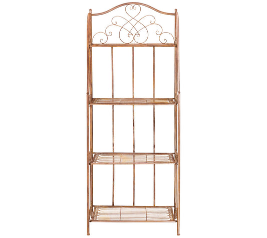 Amaris Wrought Iron 4-Tier Outdoor Baker's Rackby Safavieh