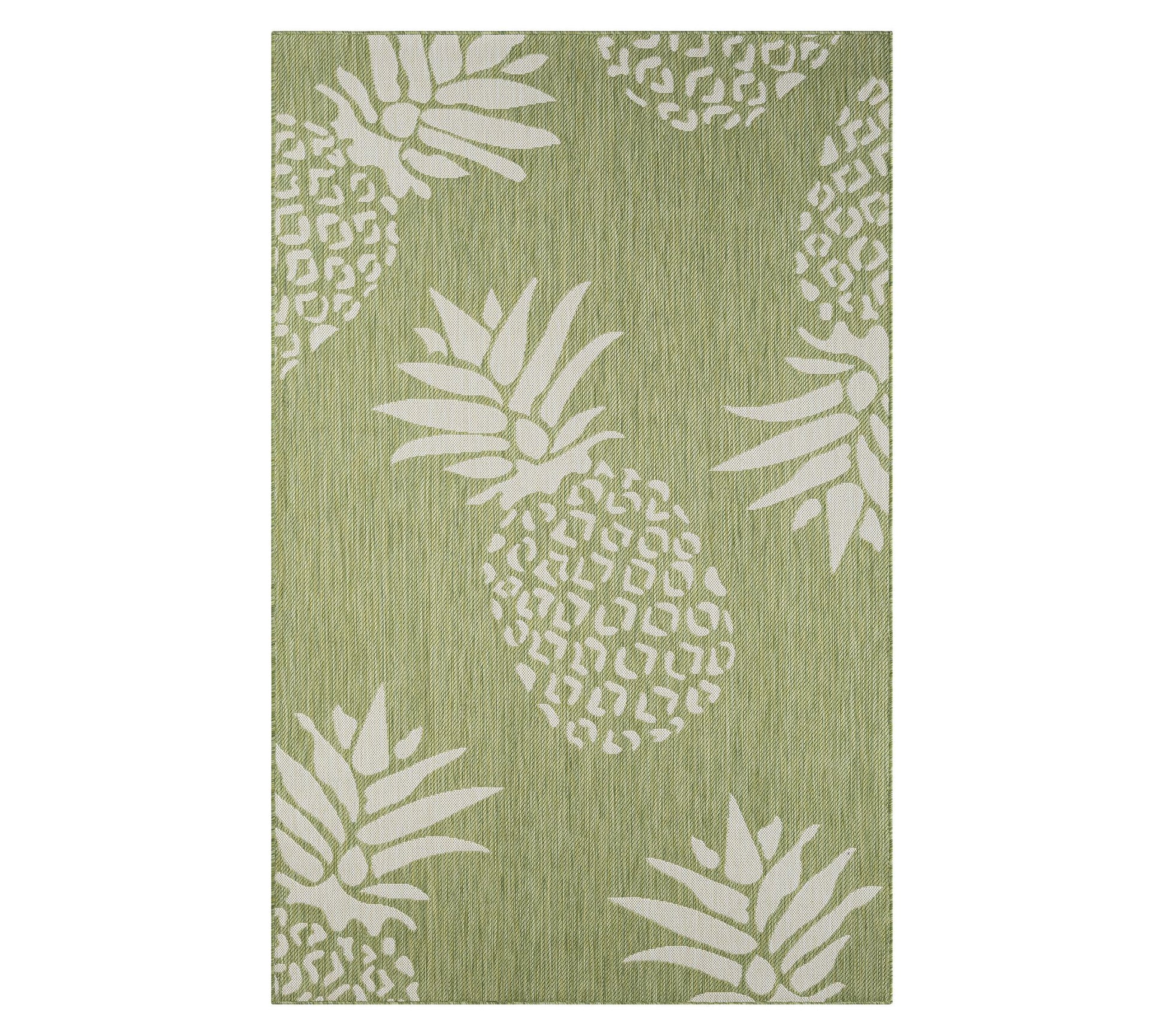 Ox Bay Pineapple Escape Indoor/Outdoor CatalinaRug 7'9"x 9'9"