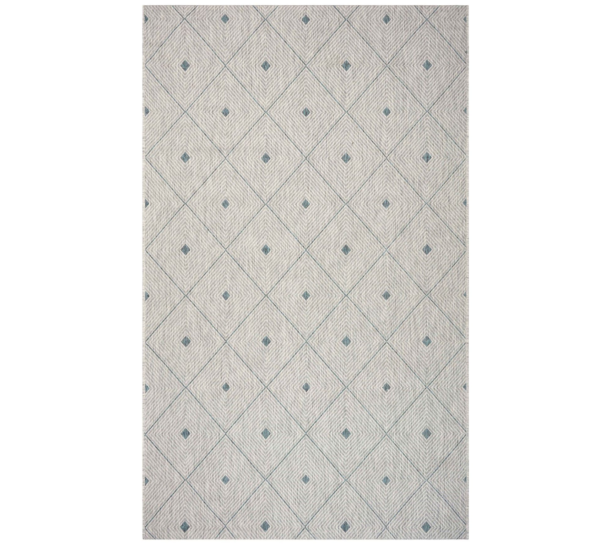 Ox Bay Minimal Diamonds Indoor/Outdoor Sun Shower Rug 5'x8'
