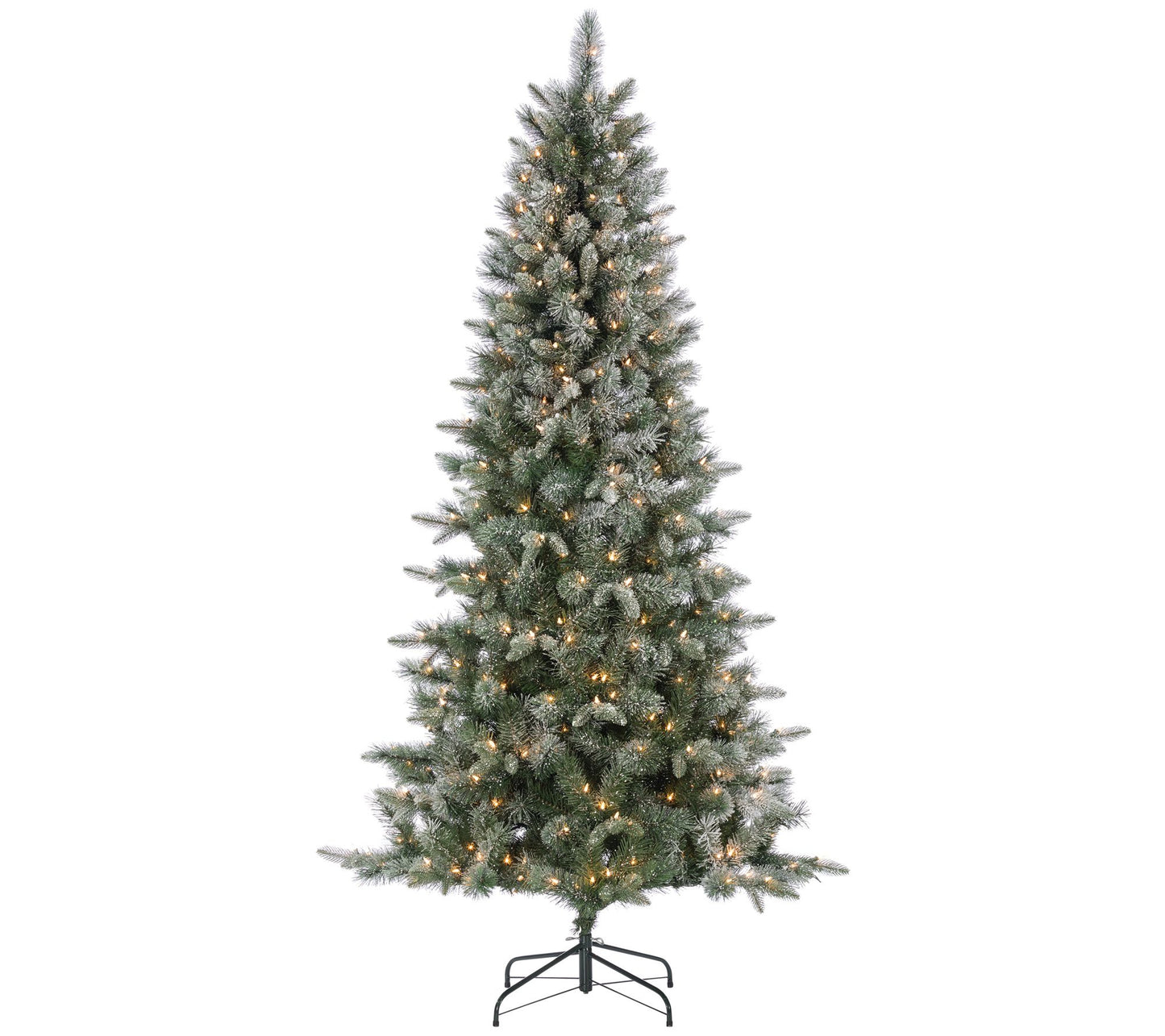 7Ft. Lightly Flocked Natural Cut Artic Pine byerson Co.