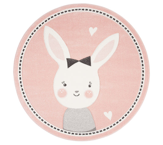 Carousel Kids 166 Collection 6'-7" X 6'-7" Roun d Rug