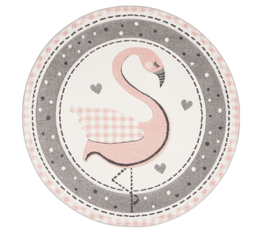 Carousel Kids 154 Collection 5'-3" X 5'-3" Round Rug