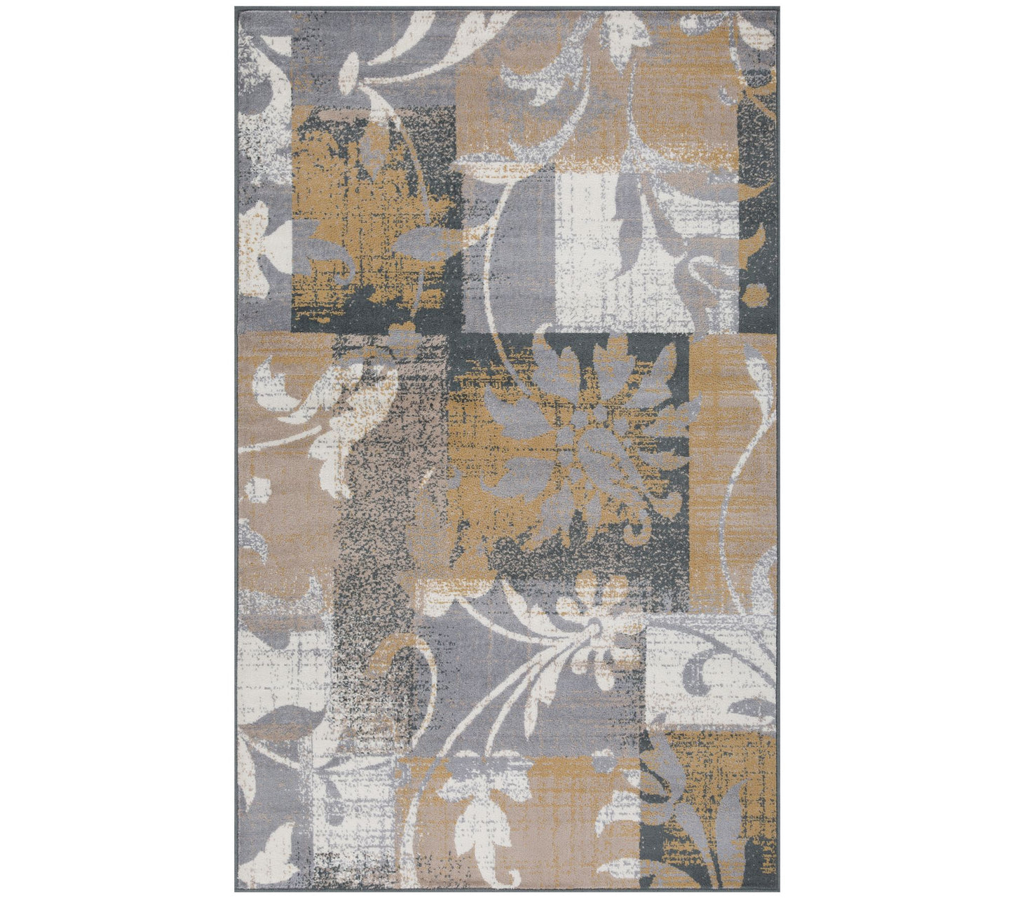 Superior Floral Patchwork Contemporary Area Rug8x10