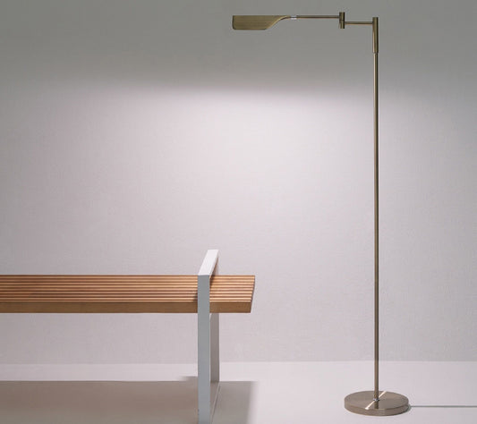 Brightech Leaf 53 in. LED Swing Arm Floor Lamp