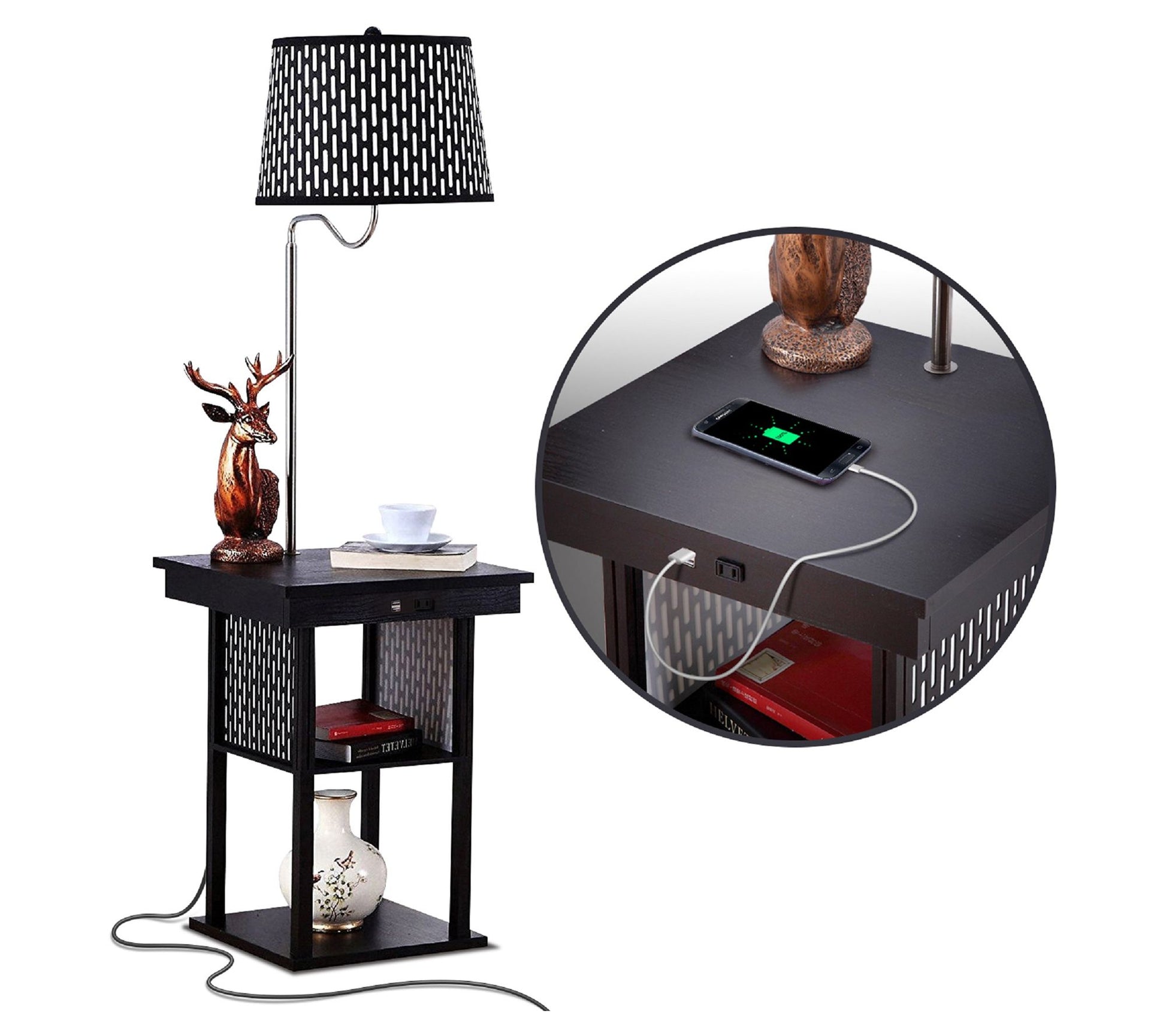 Brightech Madison 56" LED Shelf Table Lamp