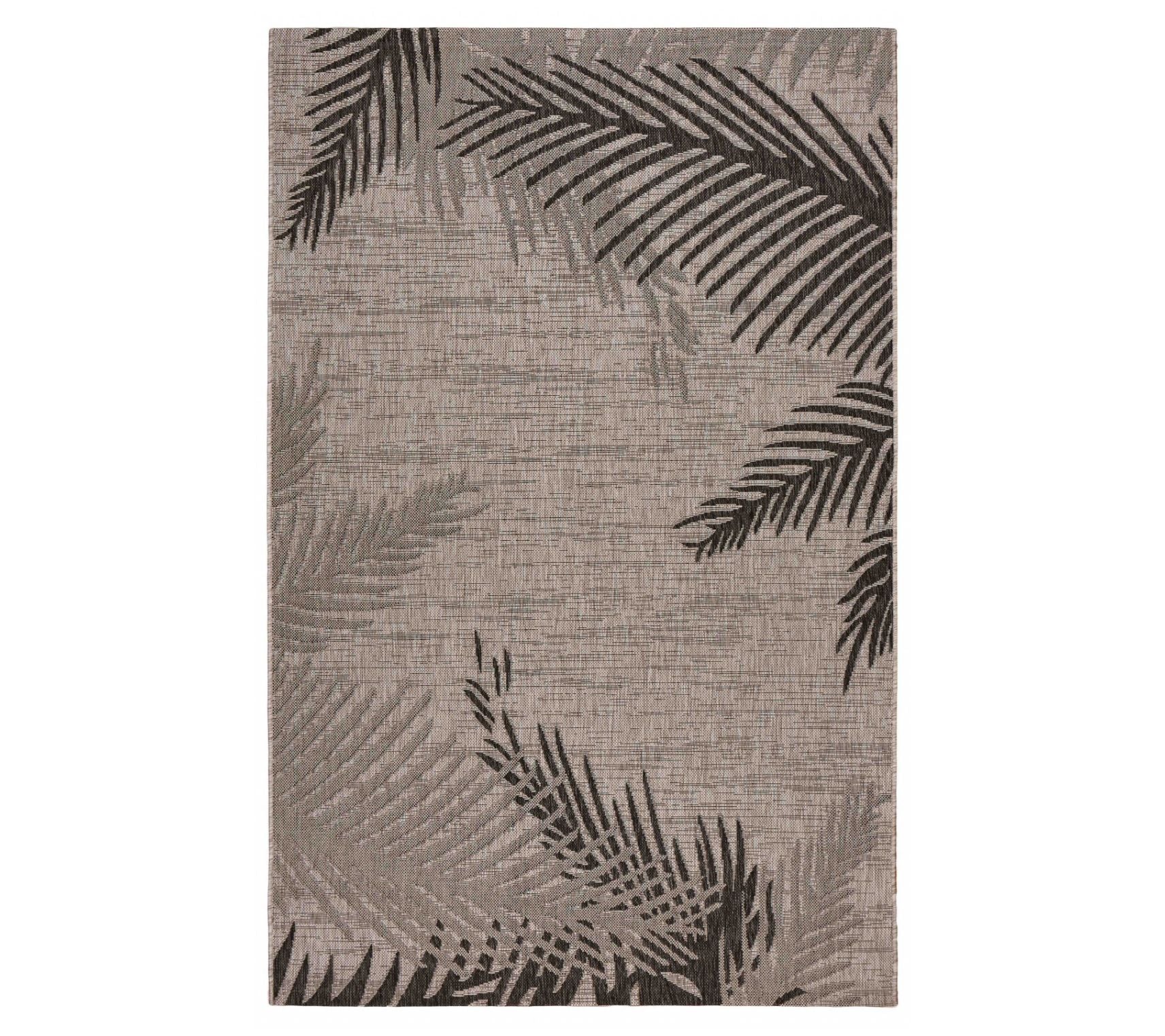Homeroots 5' x 7' Palm Leaves Indoor Outdoor Ar ea Rug