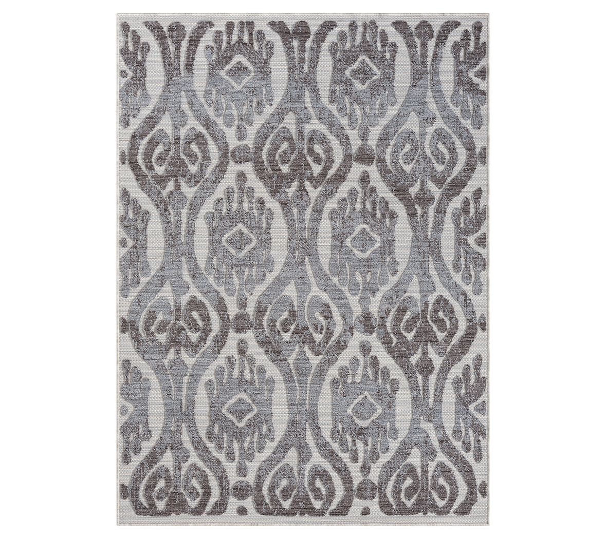 Ox Bay Damask PET Indoor/Outdoor Area Rug, 7'10" x 8'10"