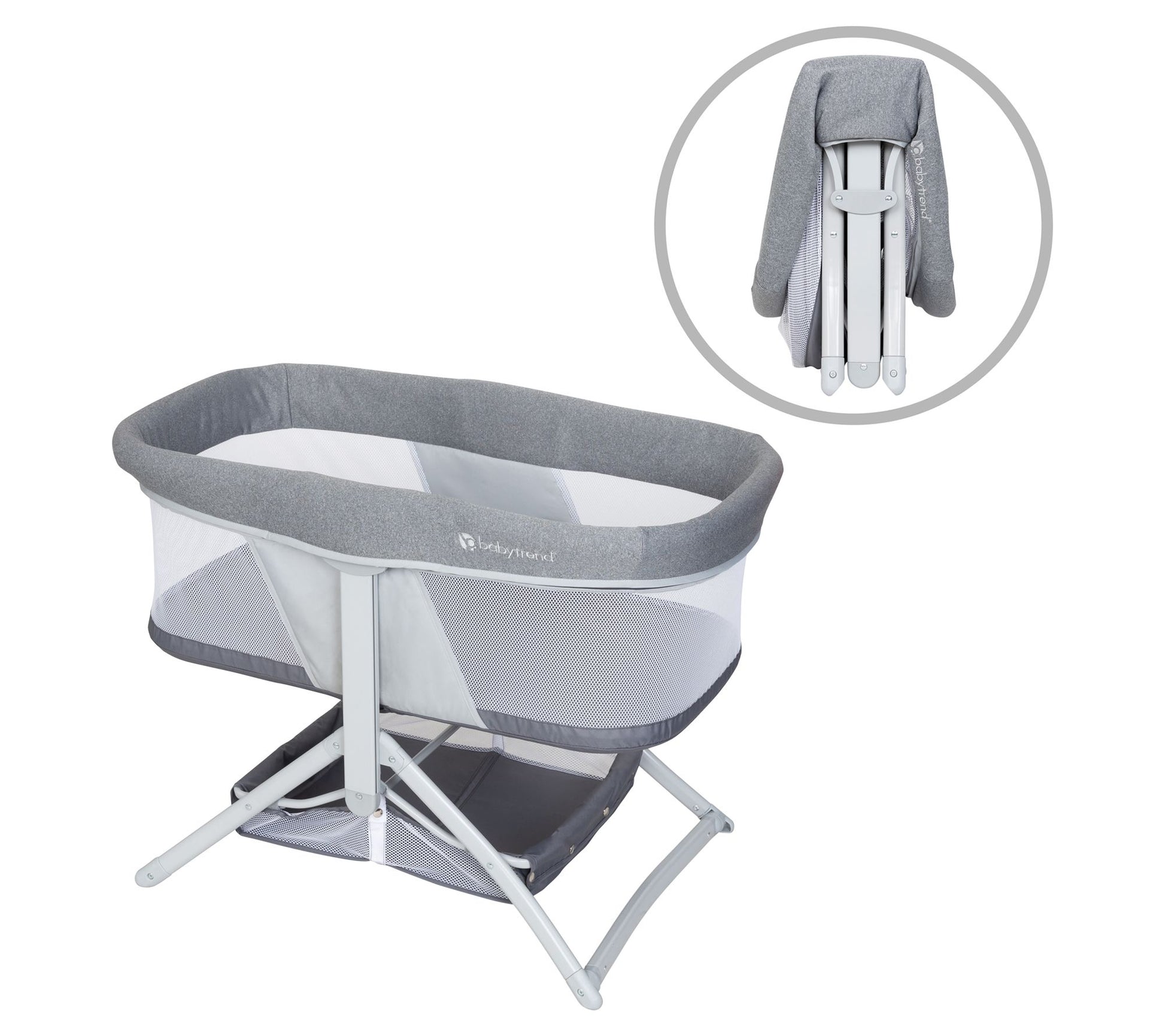 Baby Trend Quick-Fold 2-In-1 Rocking Bassinet