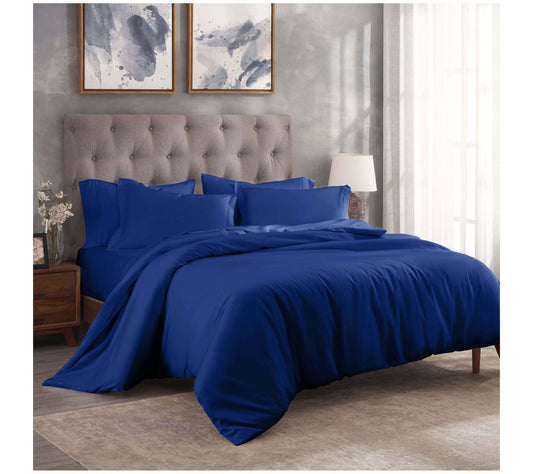 Superior 300-TC Modal Solid Duvet Cover Set, King/Cal.King