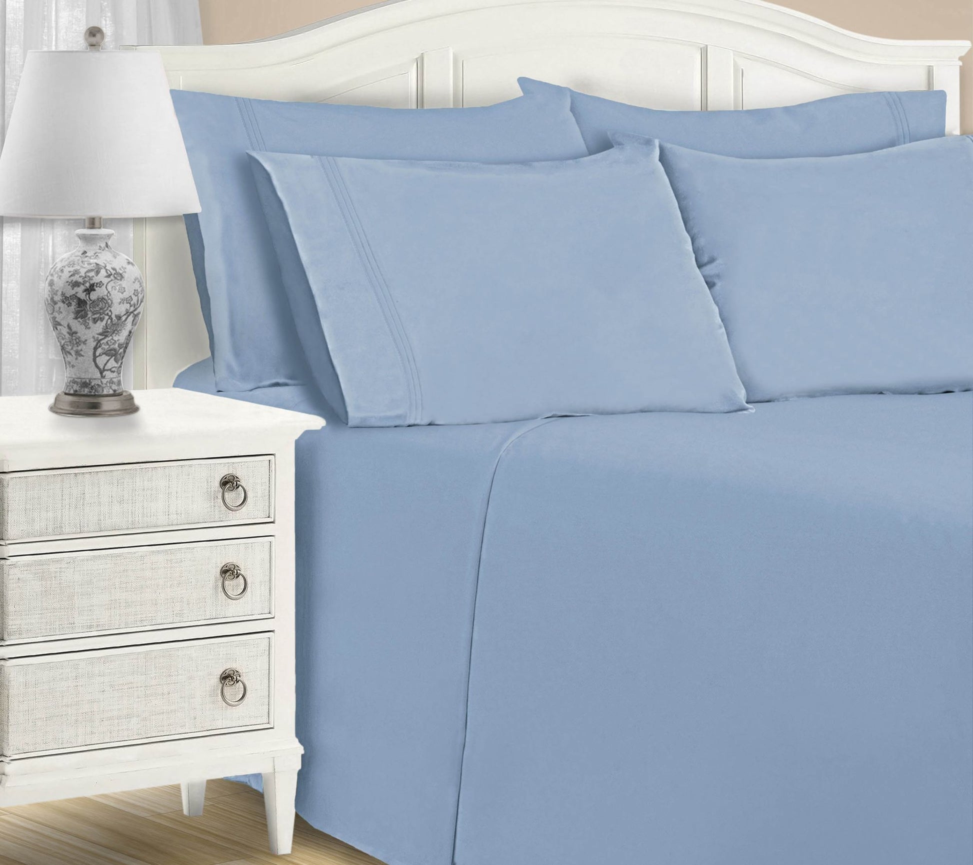 Superior 1200TC Cotton Blend Deep Pocket 6-PC Seet Set, King