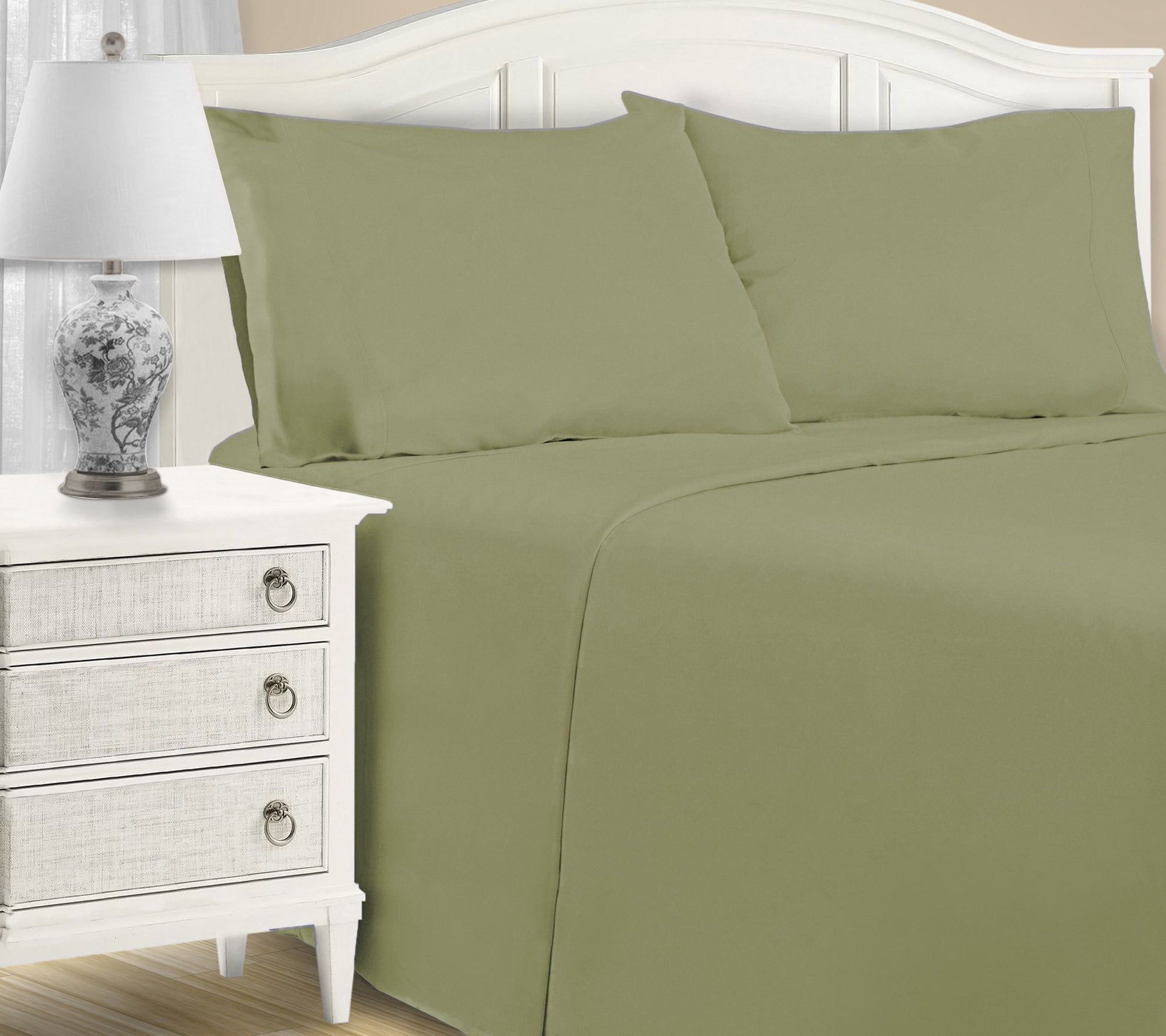 Superior 1200TC Cotton Blend Deep Pocket Bed Sheets,Split Kin