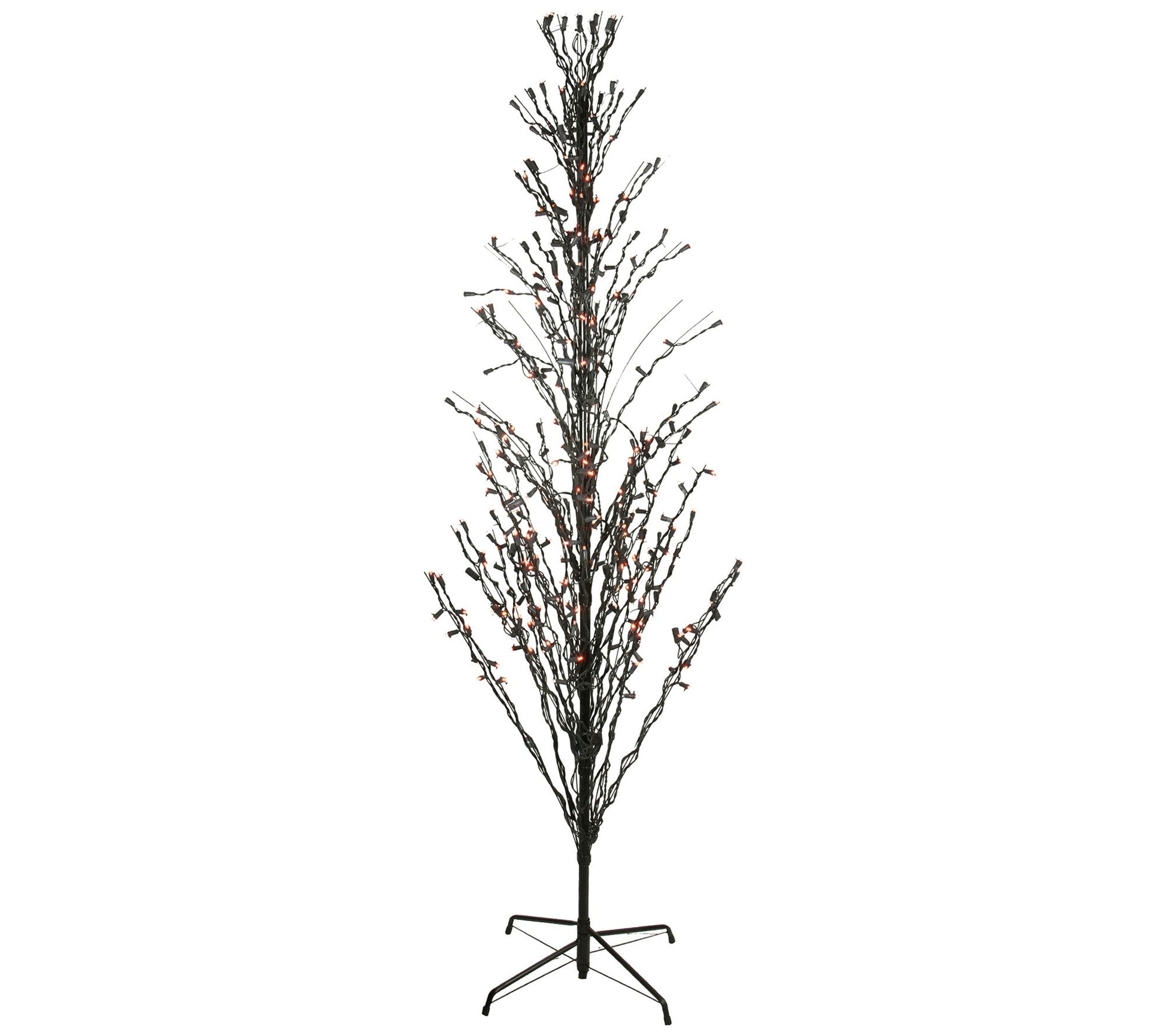 Northlight 9' Lit Cascade Halloween Twig Tree O range Lights