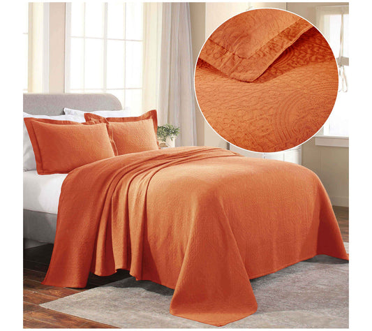 Superior Cotton 3PC Bedspread Set, Full