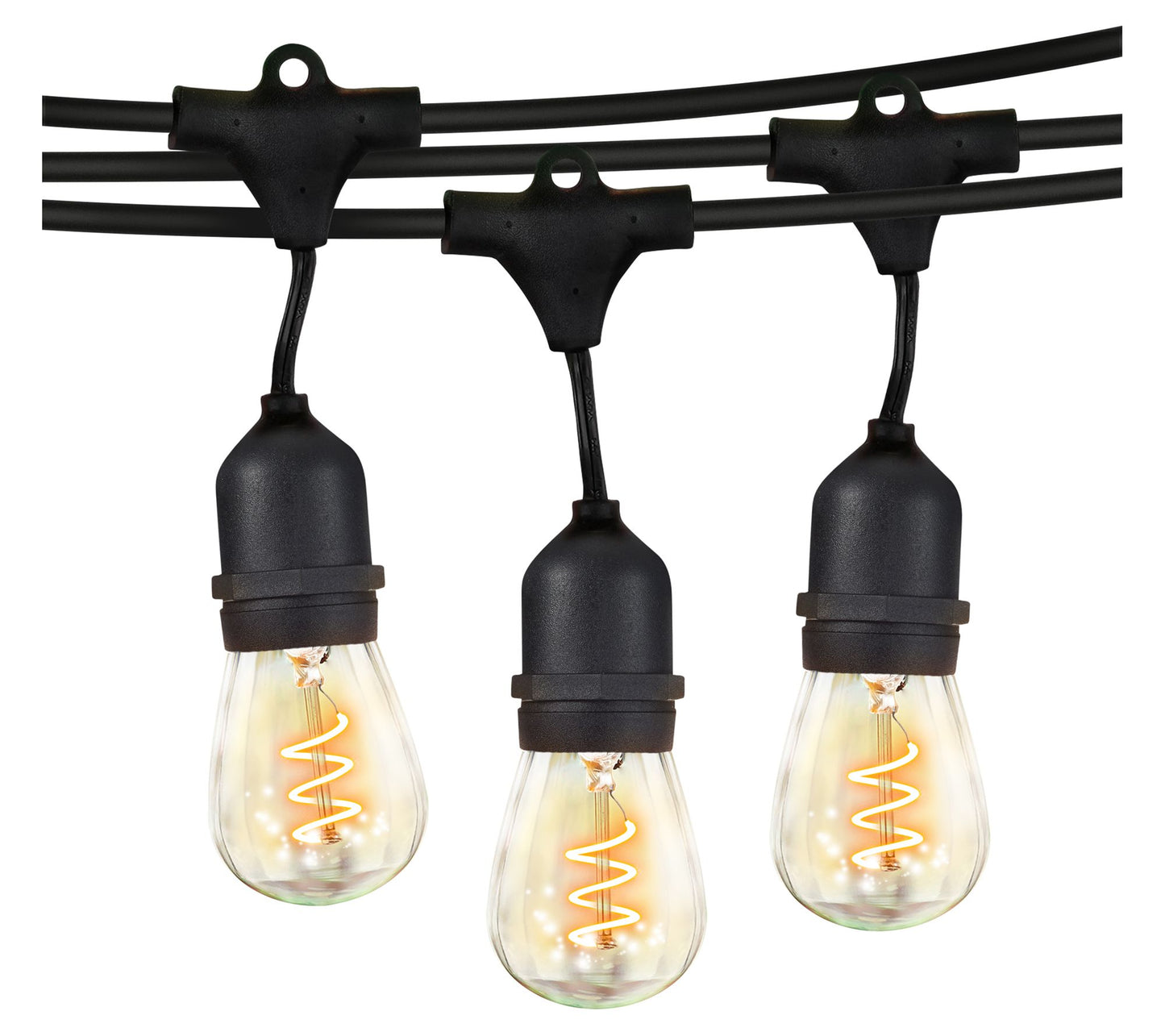 Brightech Ambience Pro LED 48 Ft Spiral Filament String Lights