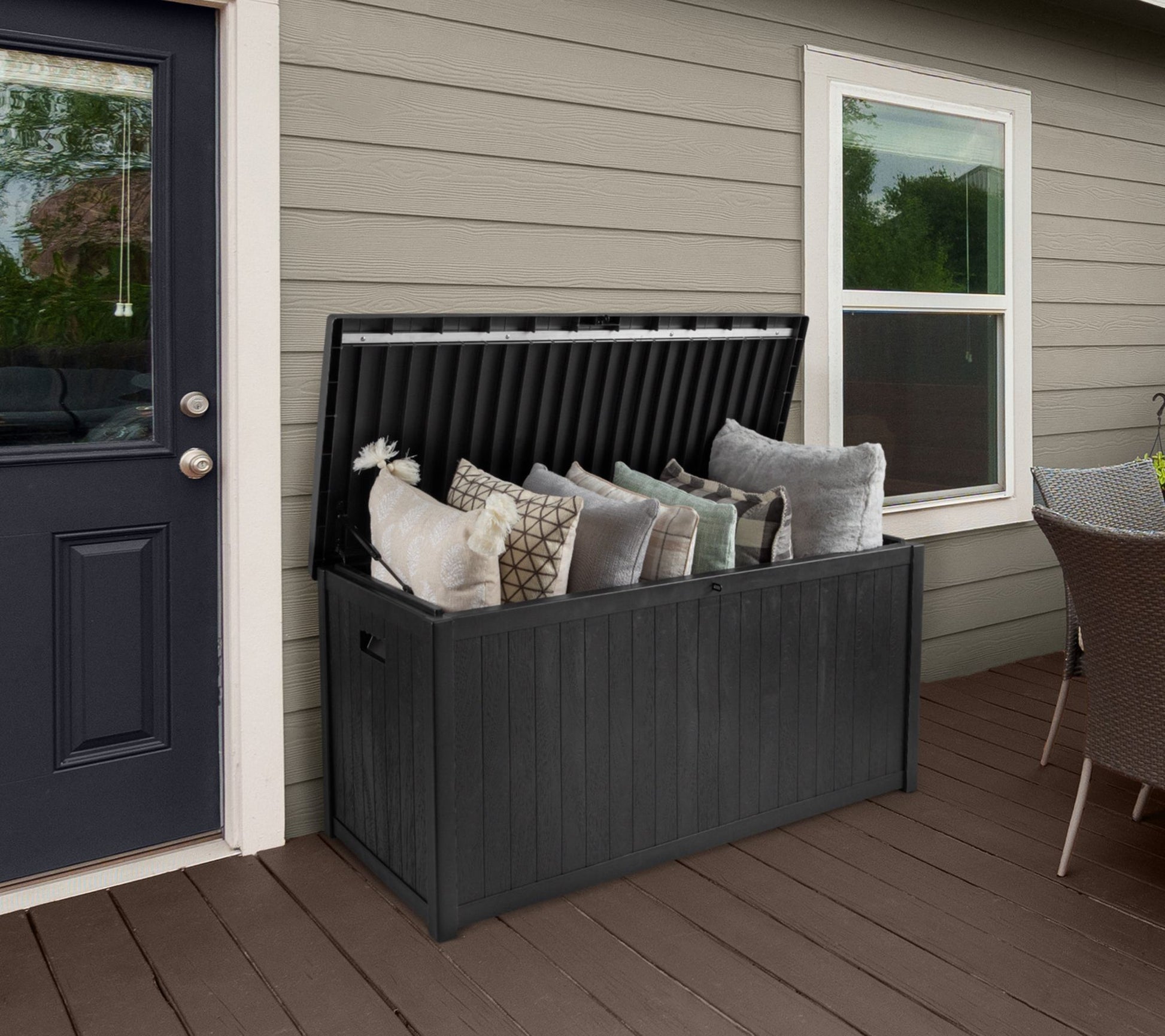 Pure Garden 113-Gallon Container for Patio Storage Deck Box