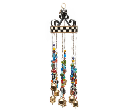 MacKenzie-Childs Bells and Bobbles Wind Chimes
