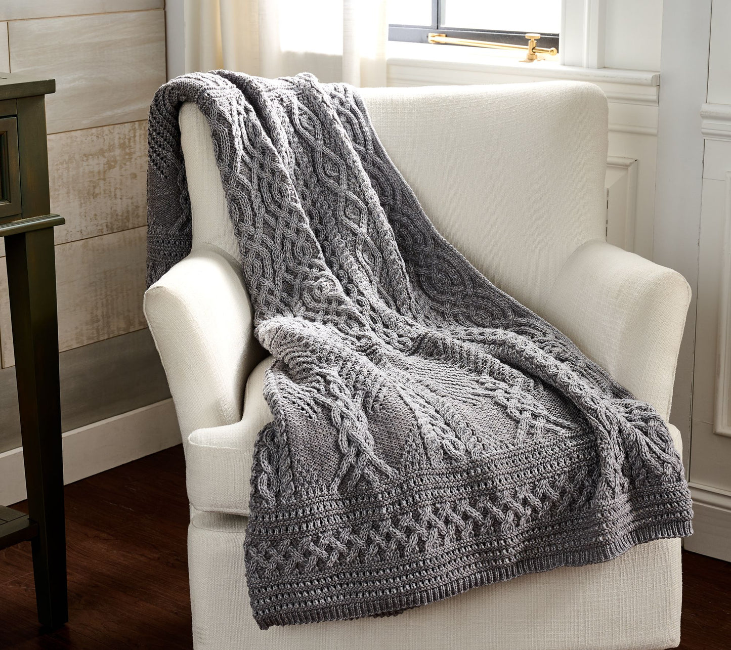 Aran Crafts Merino Wool Tree of Life 40"x60" Throw Blanket