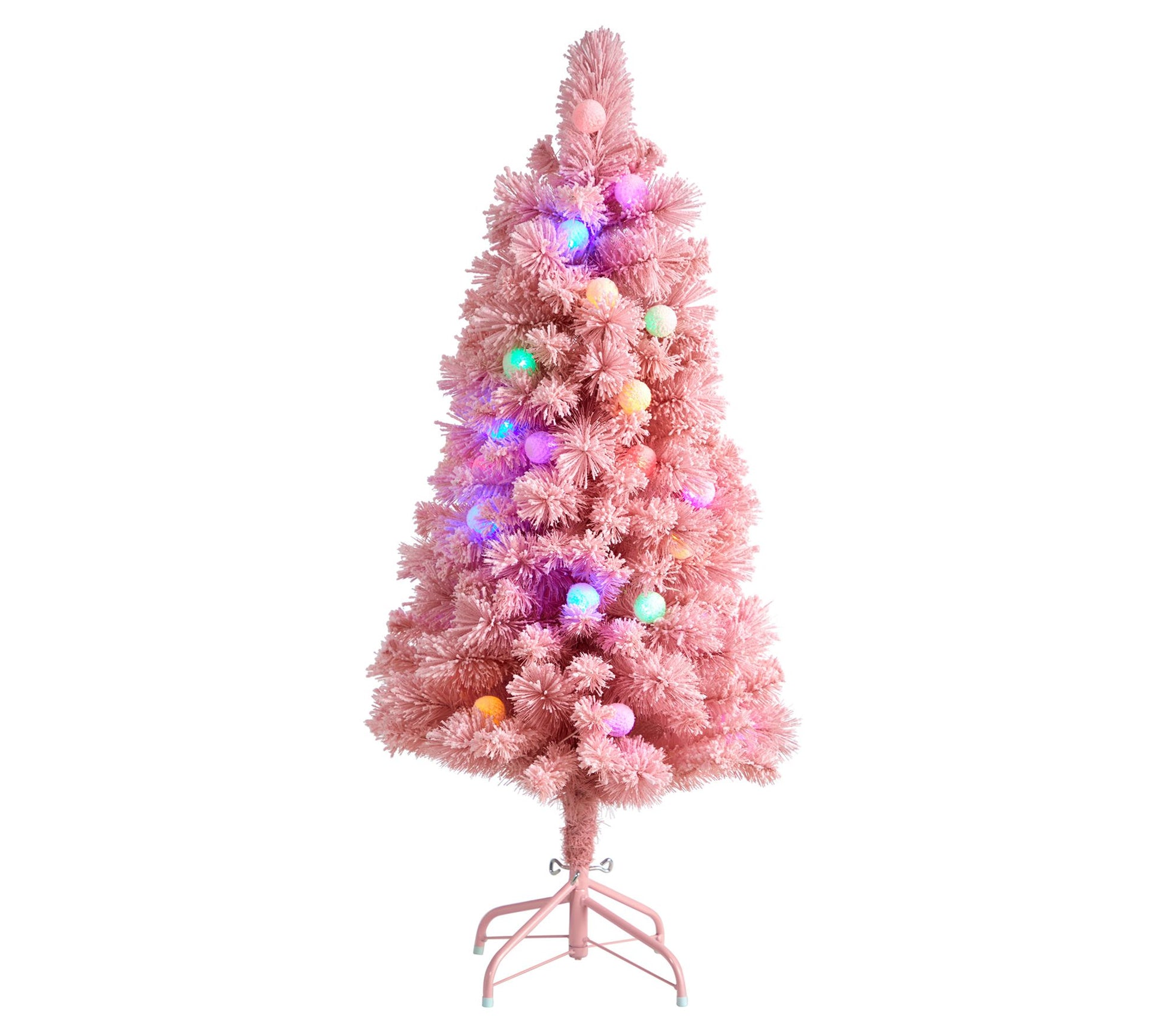 4' Pink Cashmere Christmas Tree by Nearly Natural